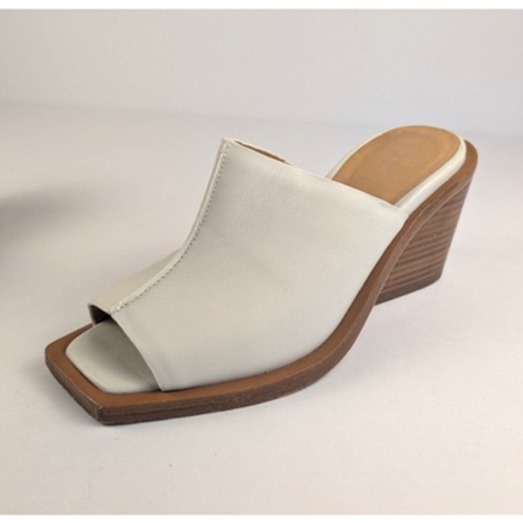 RAG & BONE Santiago Wedge Sandals Women's Size EU 37.5 / US 7.5 Clogs Ivory - Picture 7 of 9